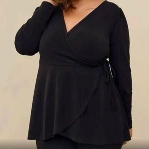 Torrid Size 1 Wrap Blouse